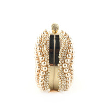 Load image into Gallery viewer, Hand-Beaded Pearl Evening Elegance Handbag (MAC286)