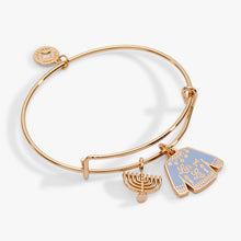 Load image into Gallery viewer, Hanukkah 'Let's Get Lit' Ugly Sweater &amp; Menorah Bangle