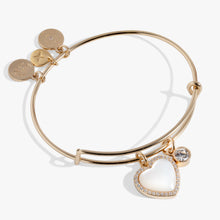 Load image into Gallery viewer, Mother of Pearl Heart Anniversary Bangle