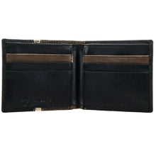 Load image into Gallery viewer, HOOey Aztec Inlay with Logo Rivet (Brown/Black) - Men's Bifold Wallet