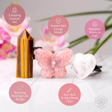 Load image into Gallery viewer, Healing Butterfly – Crystal Car Kit of Safety