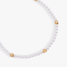 Load image into Gallery viewer, Heart and Pearl Stretch Bracelet