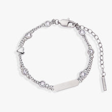 Load image into Gallery viewer, Heart Chain Double Strand Bracelet