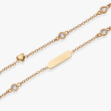 Load image into Gallery viewer, Heart Chain Double Strand Bracelet