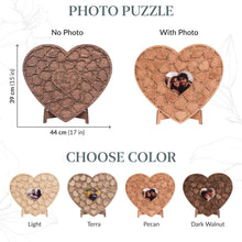 Load image into Gallery viewer, Heart Photo Puzzle