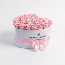 Load image into Gallery viewer, Heart White Box | Light Pink Roses