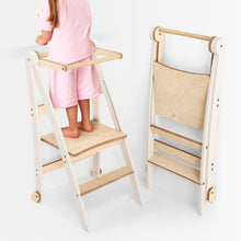 Load image into Gallery viewer, Helper Tower: A Multi-functional Foldable Step Stool for Kids