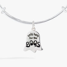 Load image into Gallery viewer, Ghost 'Only Here for the Boos' Textured Bangle