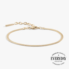 Load image into Gallery viewer, Everyday Herringbone Chain Bracelet