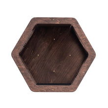 Load image into Gallery viewer, Cat Hexagon Shelf Dark Walnut