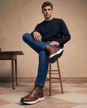 Load image into Gallery viewer, The Stealth Wingtip Buckle Tan Leather Men Boot