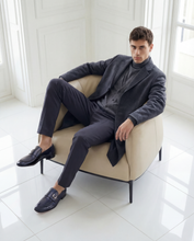 Load image into Gallery viewer, The Blackwell Navy Patent Bit Loafer Men Shoe