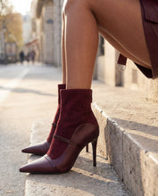 Load image into Gallery viewer, The Manila Burgundy Leather Ankle Women Boot