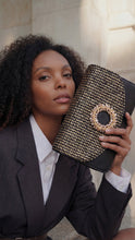 Load image into Gallery viewer, The Aurelia Black Gold Woven Leather Women Sneaker