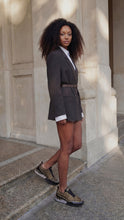 Load image into Gallery viewer, The Aurelia Black Gold Woven Leather Women Sneaker