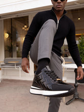 Load image into Gallery viewer, The Veneto Black Leather Men Sneaker