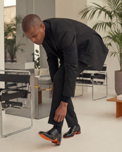 Load image into Gallery viewer, The Draco Handmade Black Semi Brogue Oxford Men Shoe