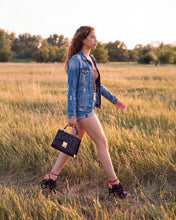 Load image into Gallery viewer, The Infanta Black Spike Leather Ankle Strap Women Sandal