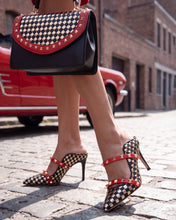 Load image into Gallery viewer, The Dosso Black Handwoven Leather Pointy Toe Women Sandal