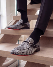 Load image into Gallery viewer, The Milano Black/White Shoe Bit Loafer Men  shoe