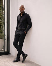 Load image into Gallery viewer, The Porto Alegre Black Leather Derby Men Shoe
