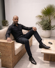 Load image into Gallery viewer, The Porto Alegre Black Leather Derby Men Shoe