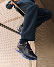 Load image into Gallery viewer, The Marseille Navy Blue Leather Men Sneaker