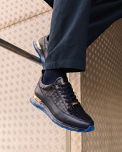 Load image into Gallery viewer, The Marseille Navy Blue Leather Men Sneaker