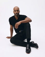 Load image into Gallery viewer, The Aurelio Black Python &amp; Baby Buffalo Leather Penny Loafer