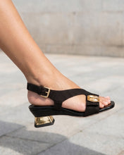 Load image into Gallery viewer, The Iconic Black Leather Women Sandal