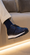 Load image into Gallery viewer, The Obsidian Navy Python Leather Men Sneaker