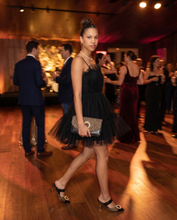 Load image into Gallery viewer, The Valencia Black &amp; Gold Jewel Heel Women Mule Sandal
