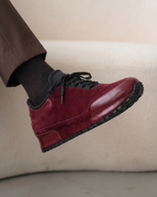 Load image into Gallery viewer, The Hudson Burgundy Suede Men Sneaker