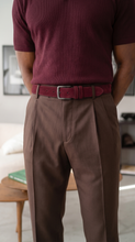 Load image into Gallery viewer, The Hudson Burgundy Suede Men Sneaker