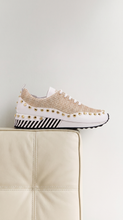 Load image into Gallery viewer, The Aurelia White Gold Woven Leather Women Sneaker