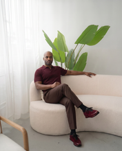 Load image into Gallery viewer, The Hudson Burgundy Suede Men Sneaker