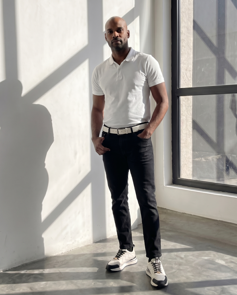 The Veneto White Leather Men Sneaker