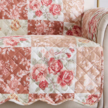 Load image into Gallery viewer, Reversible Floral Patchwork Furniture Protector - Maribel Collection