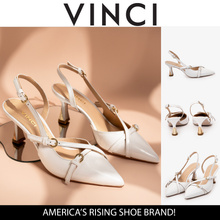 Load image into Gallery viewer, The Atlantic White Leather Slingback Women Sandal
