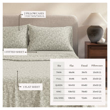 Load image into Gallery viewer, Turkish Cotton Flannel Sheet Set - Winter Floral Collection