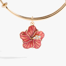 Load image into Gallery viewer, Hibiscus Charm Bangle