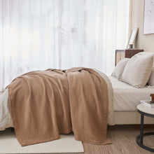Load image into Gallery viewer, 100% Cotton Waffle Weave Blanket - Mikala Collection
