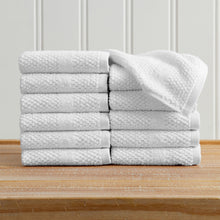 Load image into Gallery viewer, 100% Cotton Woven Texture Bath Towel Set - Marbella Collection