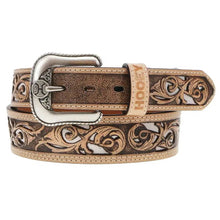 Load image into Gallery viewer, HOOey "Top Notch" Hand Tooled (Natural/Ivory) - Men's Leather Belt