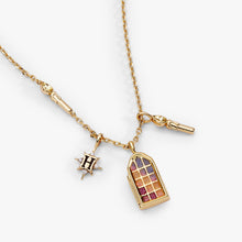 Load image into Gallery viewer, Harry Potter™ Hogwarts Great Hall Cluster Charm Necklace