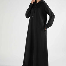 Load image into Gallery viewer, French Terry Hoodie Abaya With Pockets  (MA340)