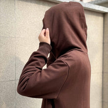 Load image into Gallery viewer, French Terry Hoodie Abaya With Pockets  (MA340)