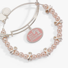 Load image into Gallery viewer, 'HOPE' Breast Cancer Awareness Charm Bangle Set of 2