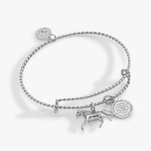 Load image into Gallery viewer, Horse Rope Textured Charm Bangle