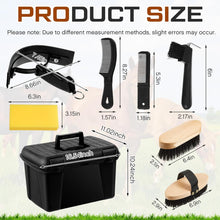Load image into Gallery viewer, Large 8-piece Horse Grooming Box Kit